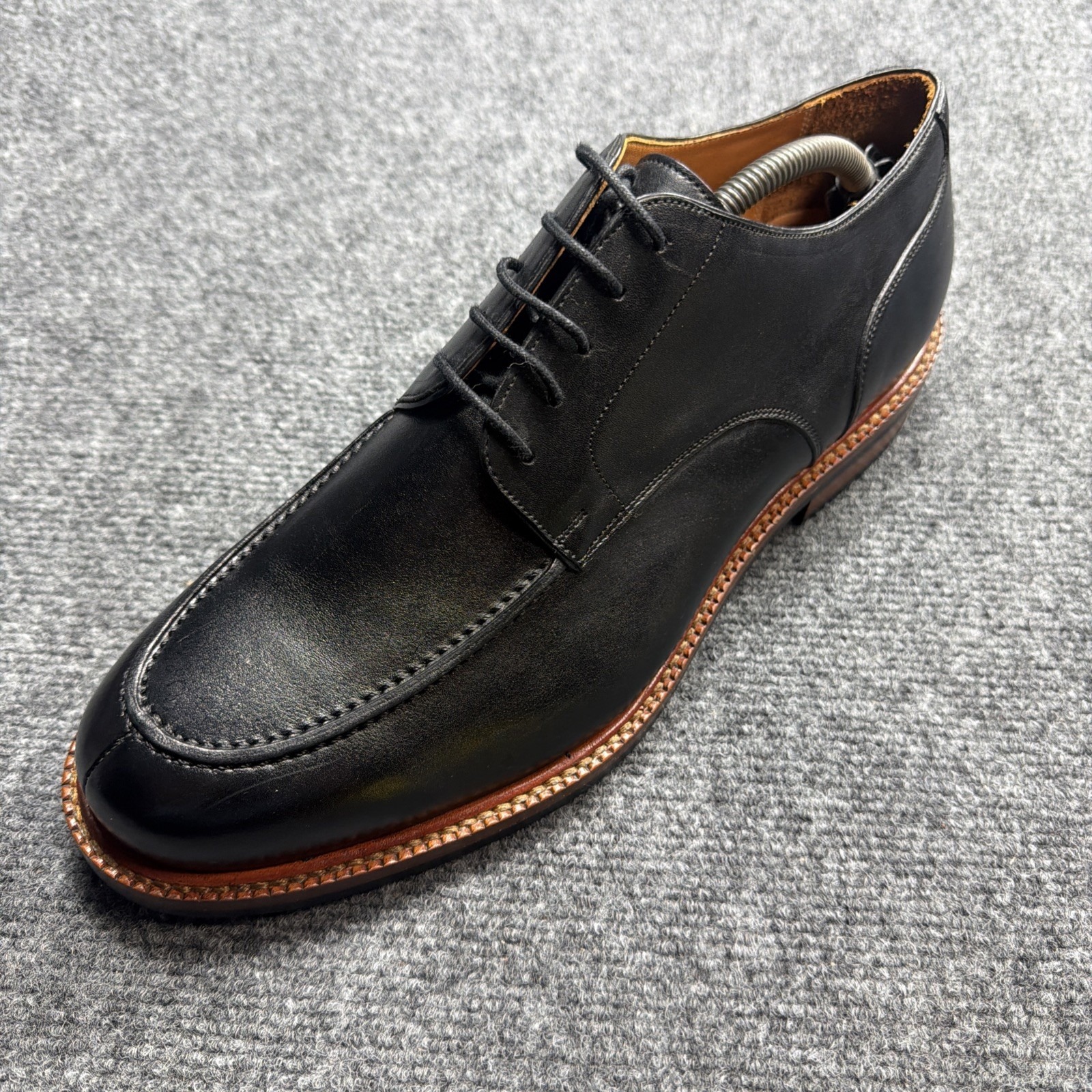 Beckett Simonon Mens 11 Split Toe Derby Oxford Dress Shoes Black Leather New!! — image 4 of 8